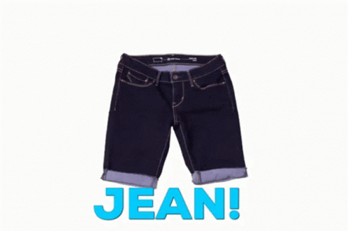 a jeans is pictured with the words jean on it