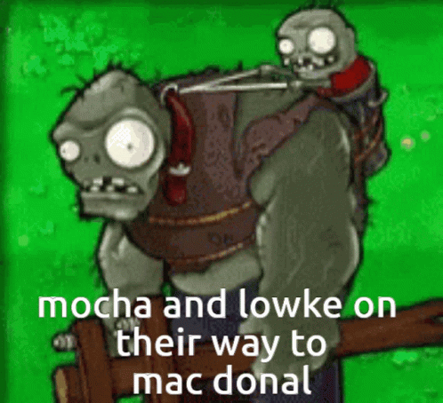 the words mocha and lowest on their way to macdonal