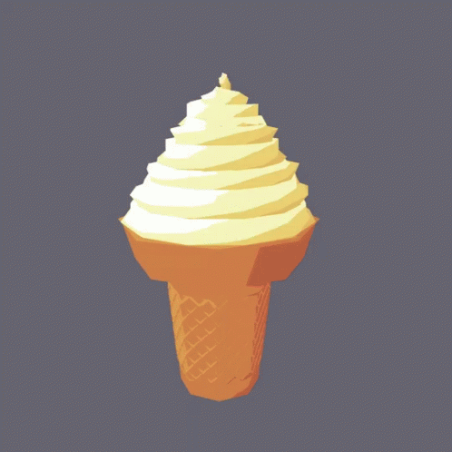 an image of an ice cream cone with a chocolate layer