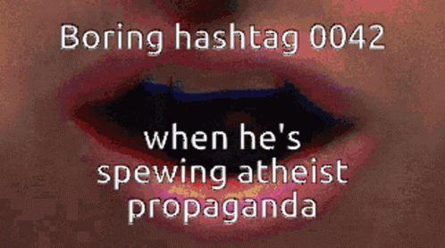 the advertit for being hashtag 004 shows a dark - blue man's mouth