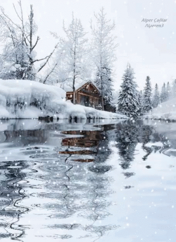 a home in winter with lots of snow