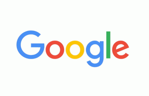 the words google on a white background