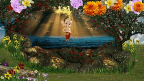 an animated scene is shown in this image