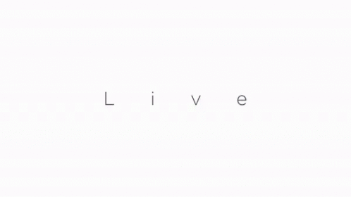 the word live written with simple lines on a white background