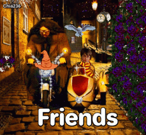 a blue cover with text saying friends