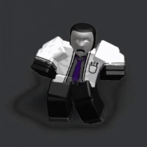 a video game style image of a man in a tie