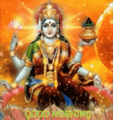 hindu idol greeting card good morning from hindu god