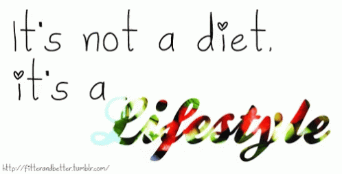 a painting with a phrase saying it's not a diet, it's a elesysle