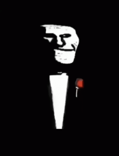 an animated image of a man in a tuxedo