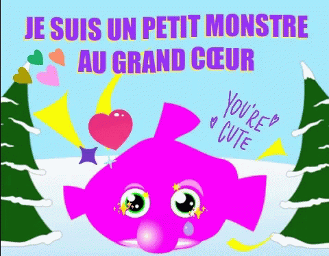 a cartoon style graphic of an elephant's face and the words in french