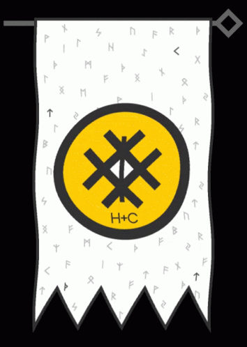 the emblem for hhc for games with letters on it