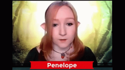 a close - up of a video playing with the text penelope