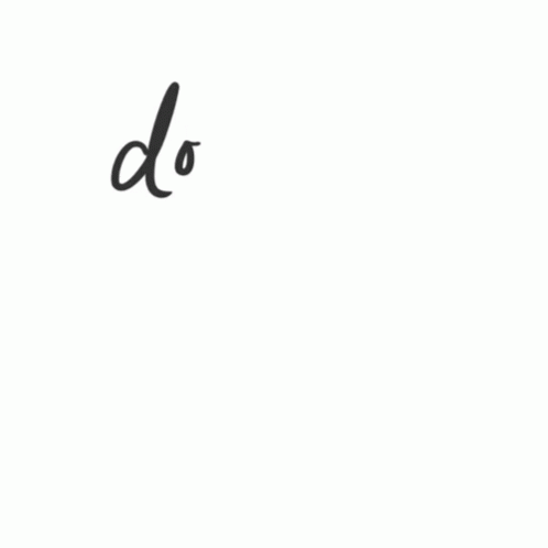 a black and white image of the word do in cursive writing