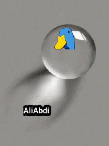 an image of a blue bird in a glass ball