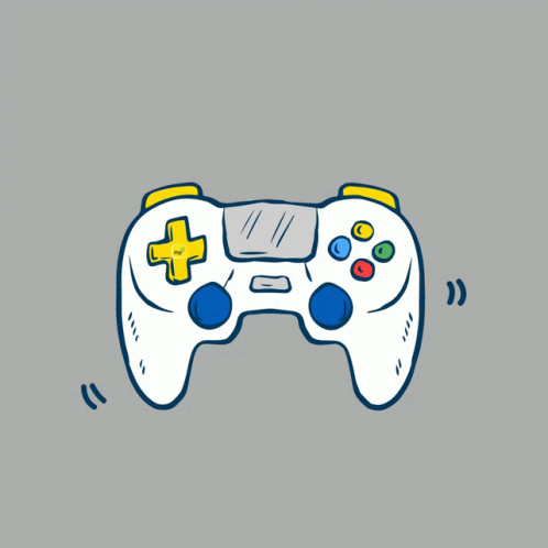 a video game controller with a blue controller on