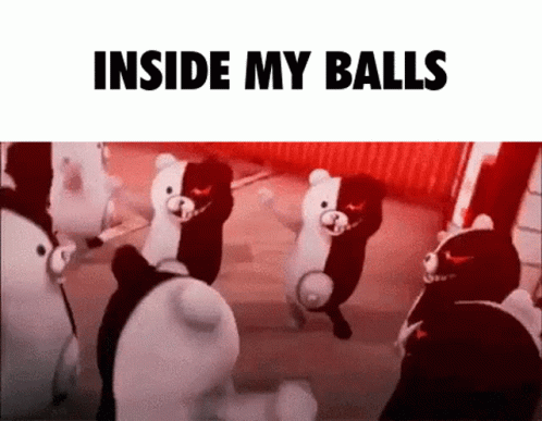 several little penguins are performing inside my balls
