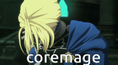 anime scene with the title'coremagee, the final game '