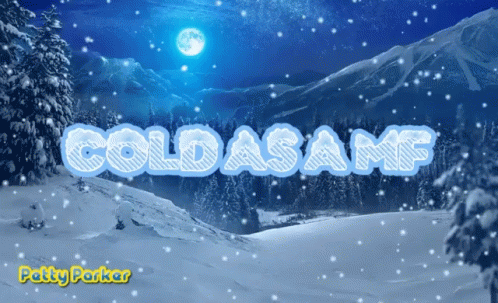a winter scene with the words soldrame written in white