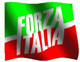 a logo on a white background is an italian flag