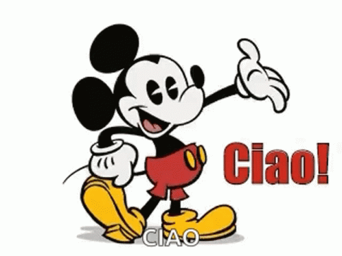 the logo for mickey mouse shows that it is very nice
