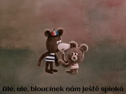 a large brown teddy bear next to a little bear
