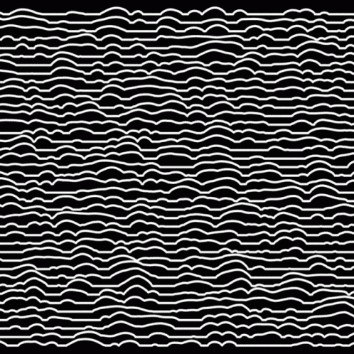a black and white image of wavy waves