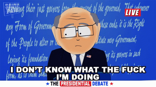 an animated picture of the president is featured in a cartoon