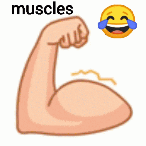 the muscles on this screen appear to be happy