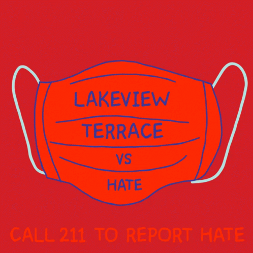 a blue mask with the words'labview terrace vs hate '