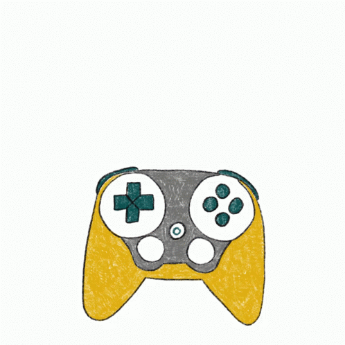 a drawing of a video game controller