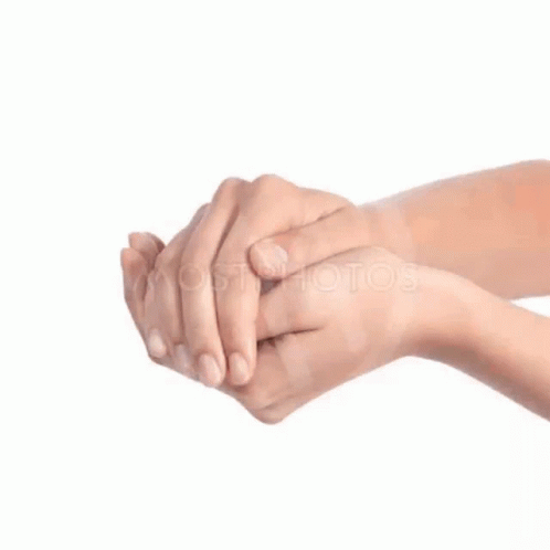 two hands holding each other by their fingers