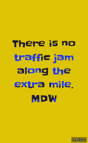 there is no traffic jam along the extra mile of mdw