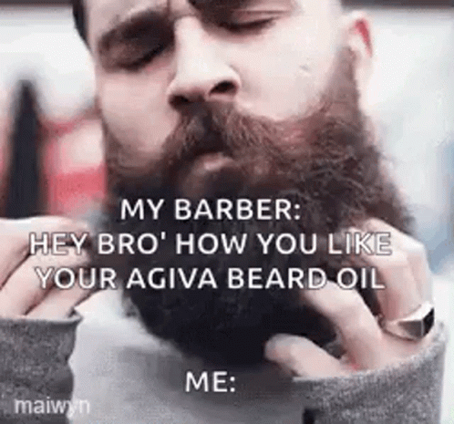 this is the message from a man who likes to use his beard
