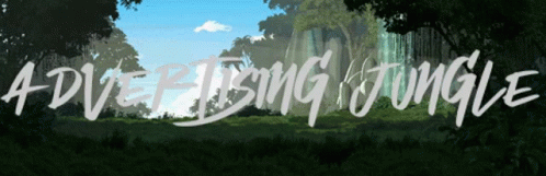 an artistic painting of the words'an amazing jungle '