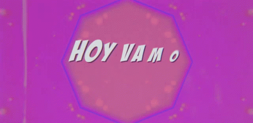 an old fashioned logo for the show'hoy van o'in a futuristic pink hue