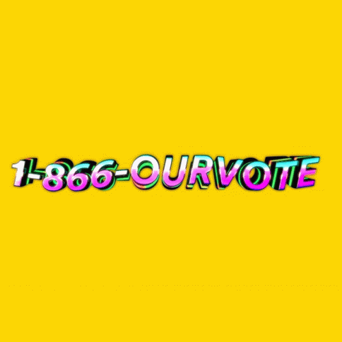 the words 1080 our vote are in colorful graffiti font