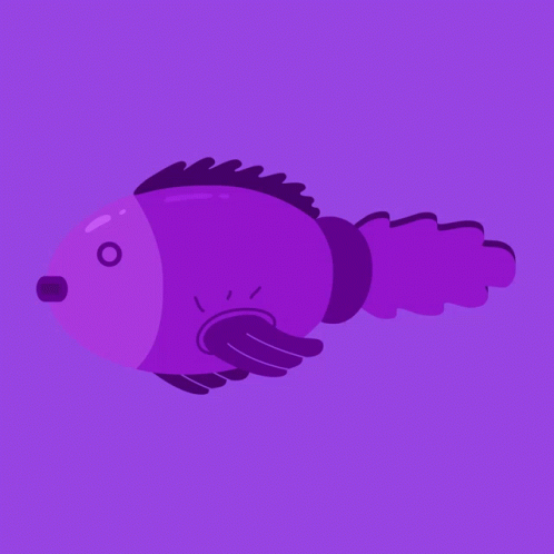 a cartoon fish that is holding it's front paws