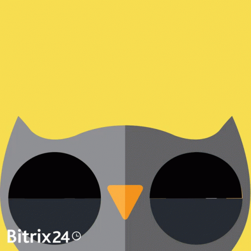 a poster of an owl with glasses