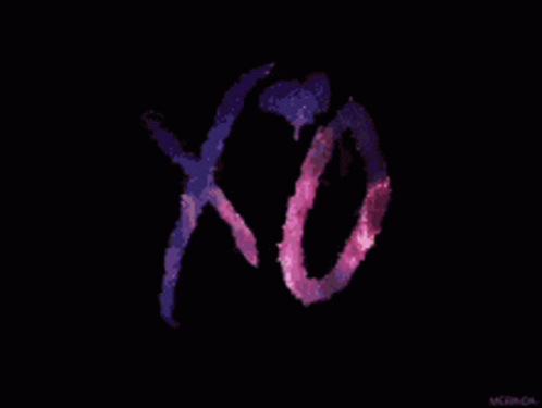 two different colored letters are combined to make an x shape