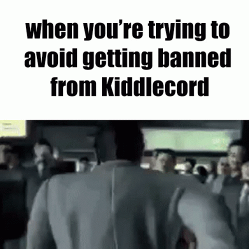 a guy on a cell phone with a caption about the text when you're trying to avoid getting banned from dlecord
