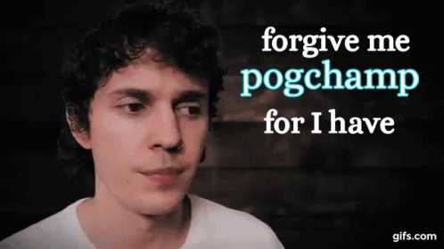 a man with blue eyes and the words, forgot me, bogchaimp for i have