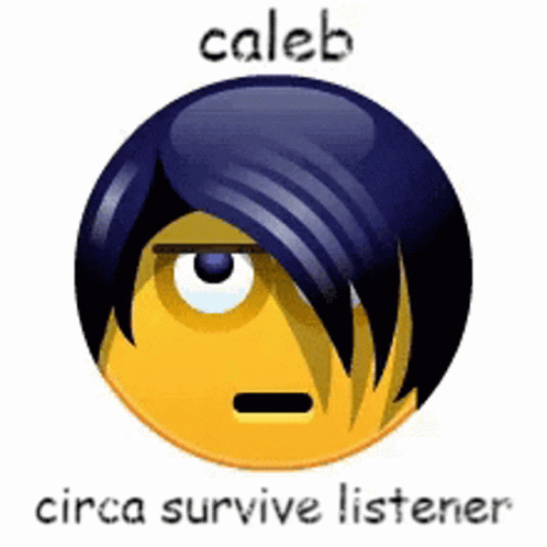 an emo cartoon with the words caleb on it