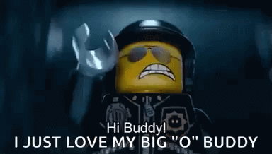 i just love my big o'buddy in this lego advertit