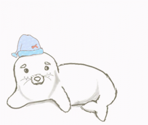 a drawing of a stuffed animal with a hat on