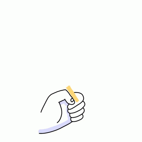 an illustration of a hand holding a toothbrush