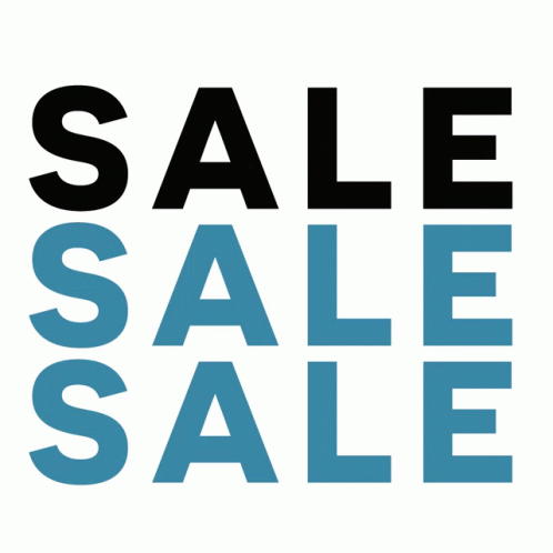 sale logo with golden and black font