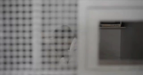 the microwave door is open showing the inside of it