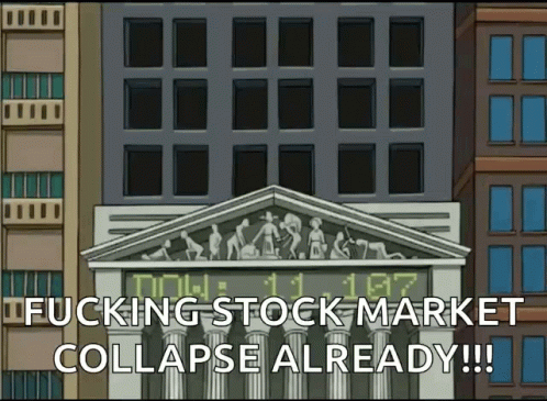the words ing stock market collapse already