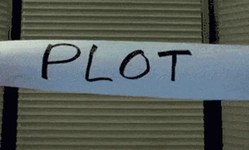 the word plot is written on a piece of paper