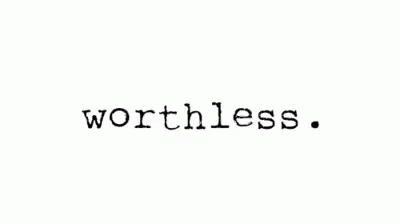 the word worthness is written in black and white